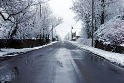 The road outside our house