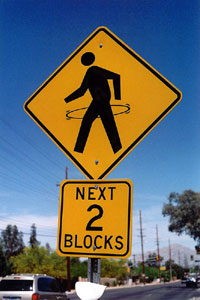 Hoola Hoopers traffic sign