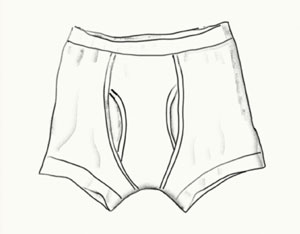 Drawing of some pants