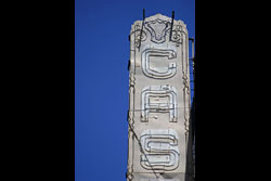 A cinema sign