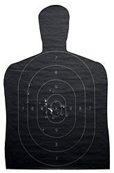Photo of a paper shooting target